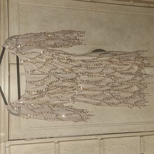 Sparkly cute gold sequin dress